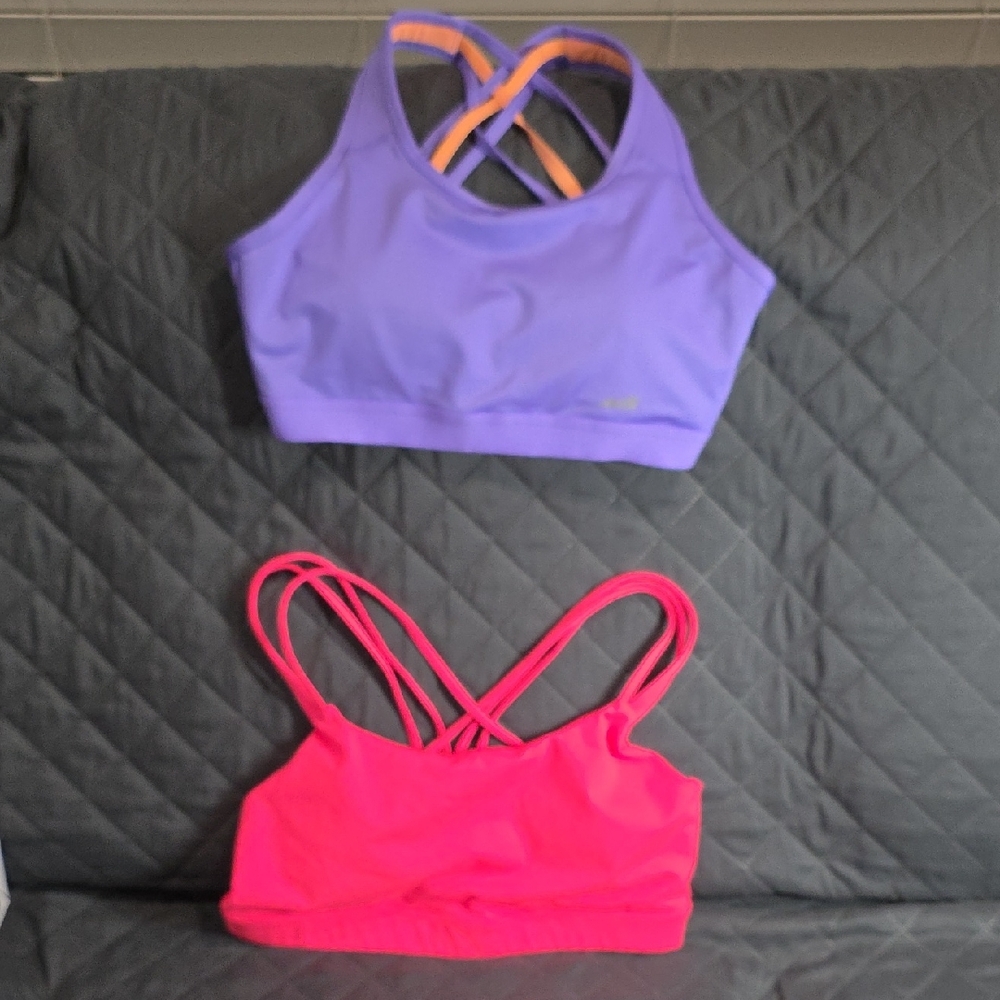 Avia Orange and Pink Sports Bras